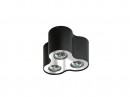 AZZARDO Lampa Plafon NEOS 3 BLACK / CHROM FH31433B-BL/CH