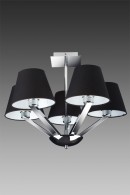 MAXLIGHT ORLANDO LAMPA WISZCA E27/5X40W CZARNA